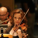 Woman playing viola