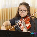 Girl playing violin