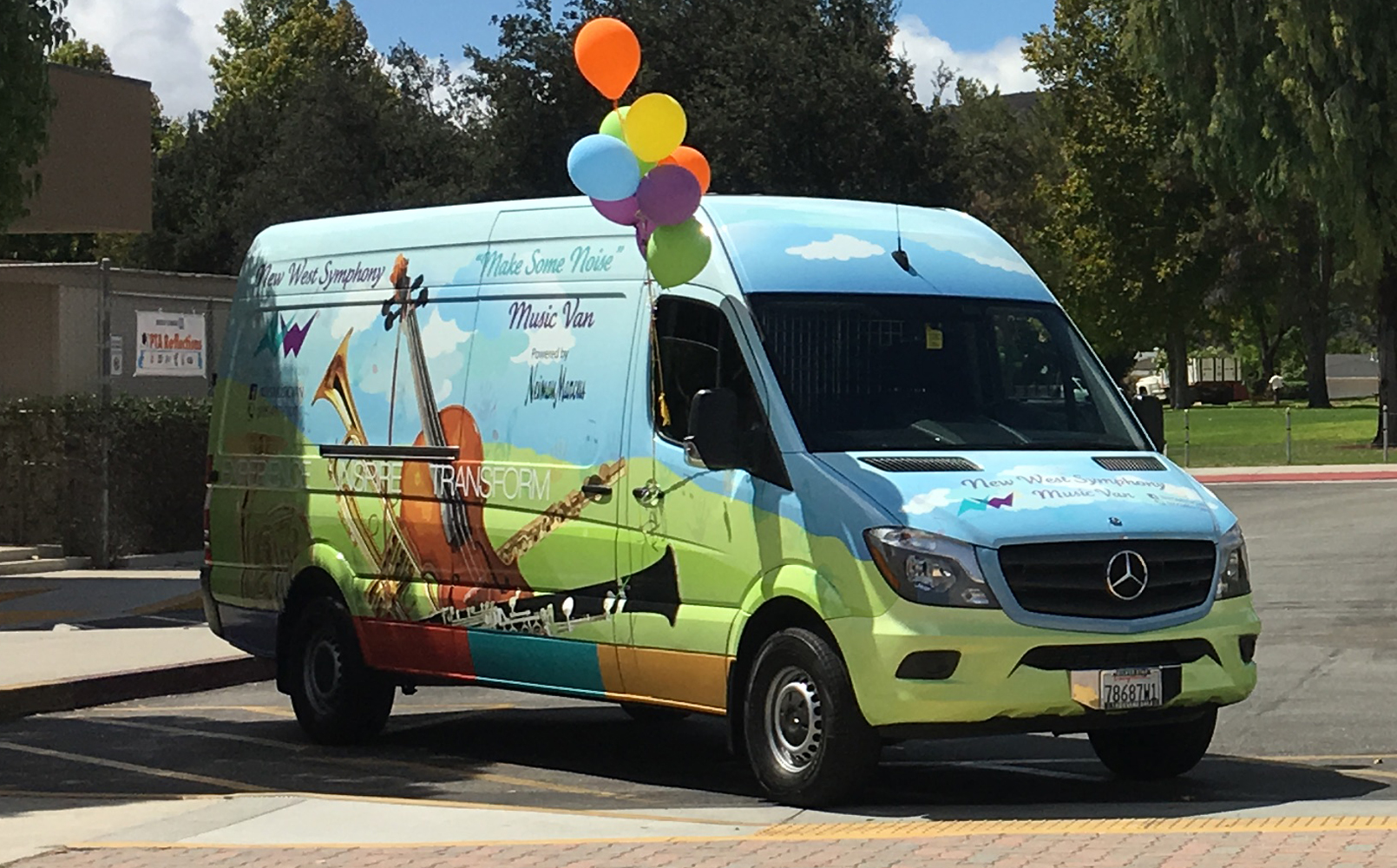 New West Symphony "Make Some Noise" Music Van - sponsored by Neiman Marcus