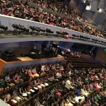 Fred Kavli Theater filled with elementary school students