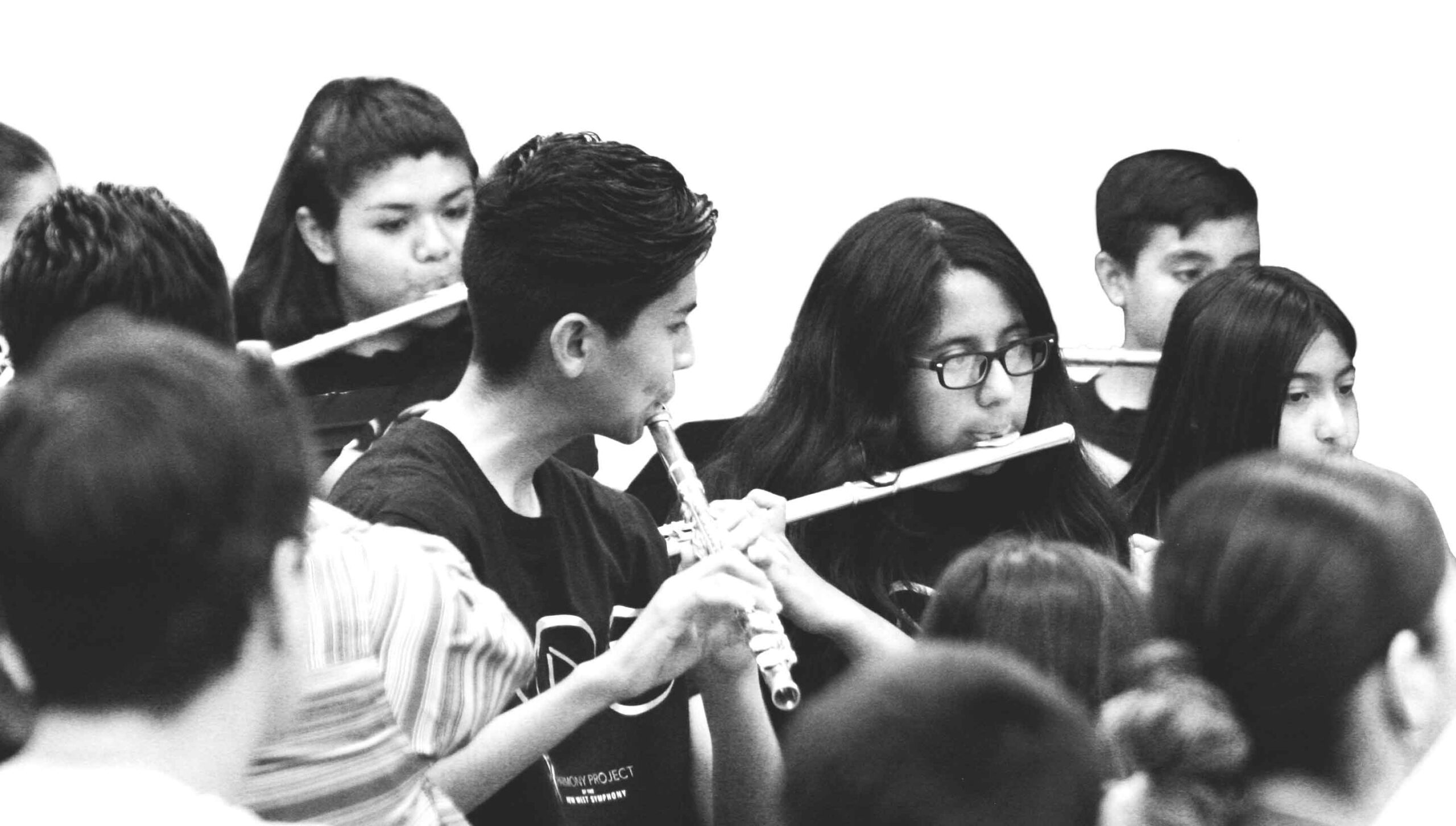 Harmony students playing music