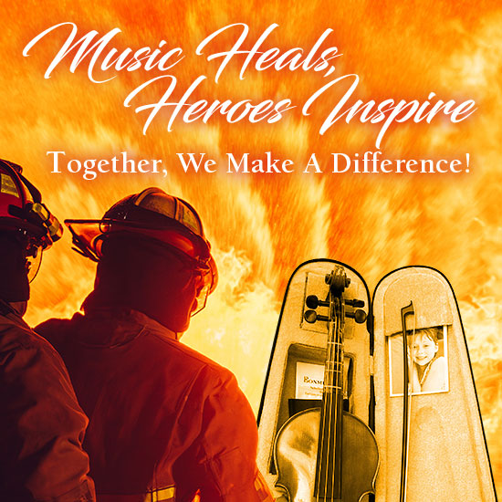 Music Heals, Heroes Inspire Together, We Make Difference!